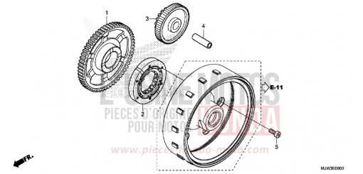 EMBRAYAGE DE DEMARRAGE CB500XAG de 2016